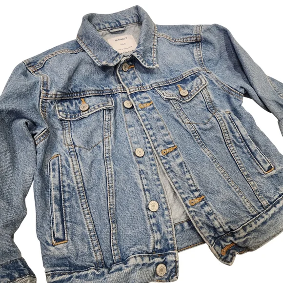 Old Navy Kids Classic Denim Jacket Jean Trucker Size S (6–7) - Picture 3 of 6